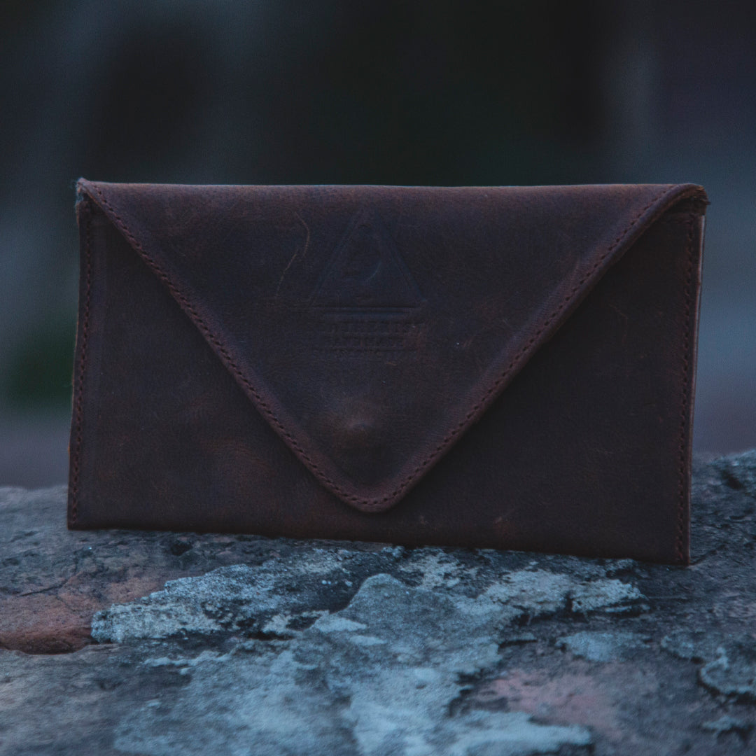 Dark brown envelope Wallet - Leatherist.official