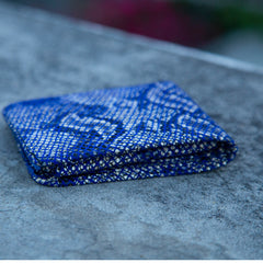 Blue printed Wallet - Leatherist.official