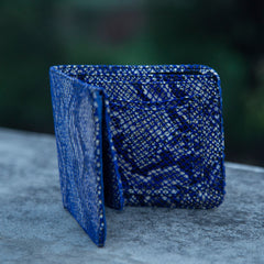 Blue printed Wallet - Leatherist.official