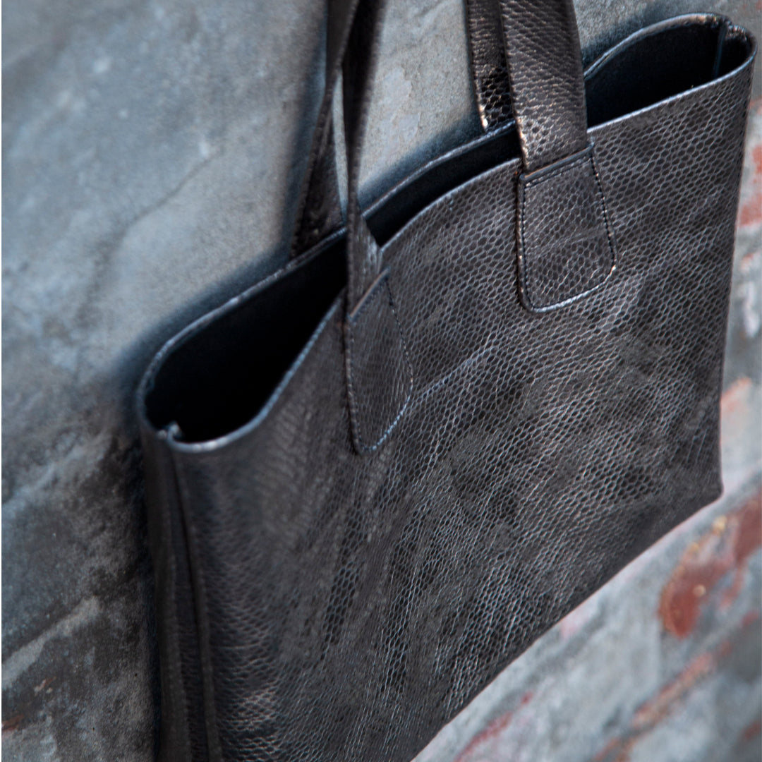 Charcoal grey Tote Bag - Leatherist.official