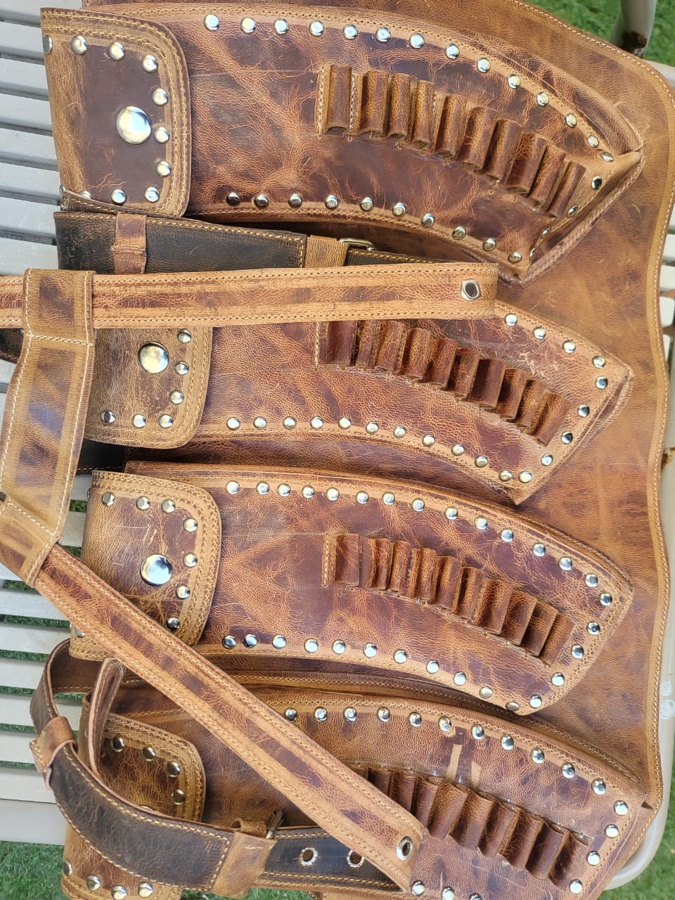 Brown Leather Vest Magizne