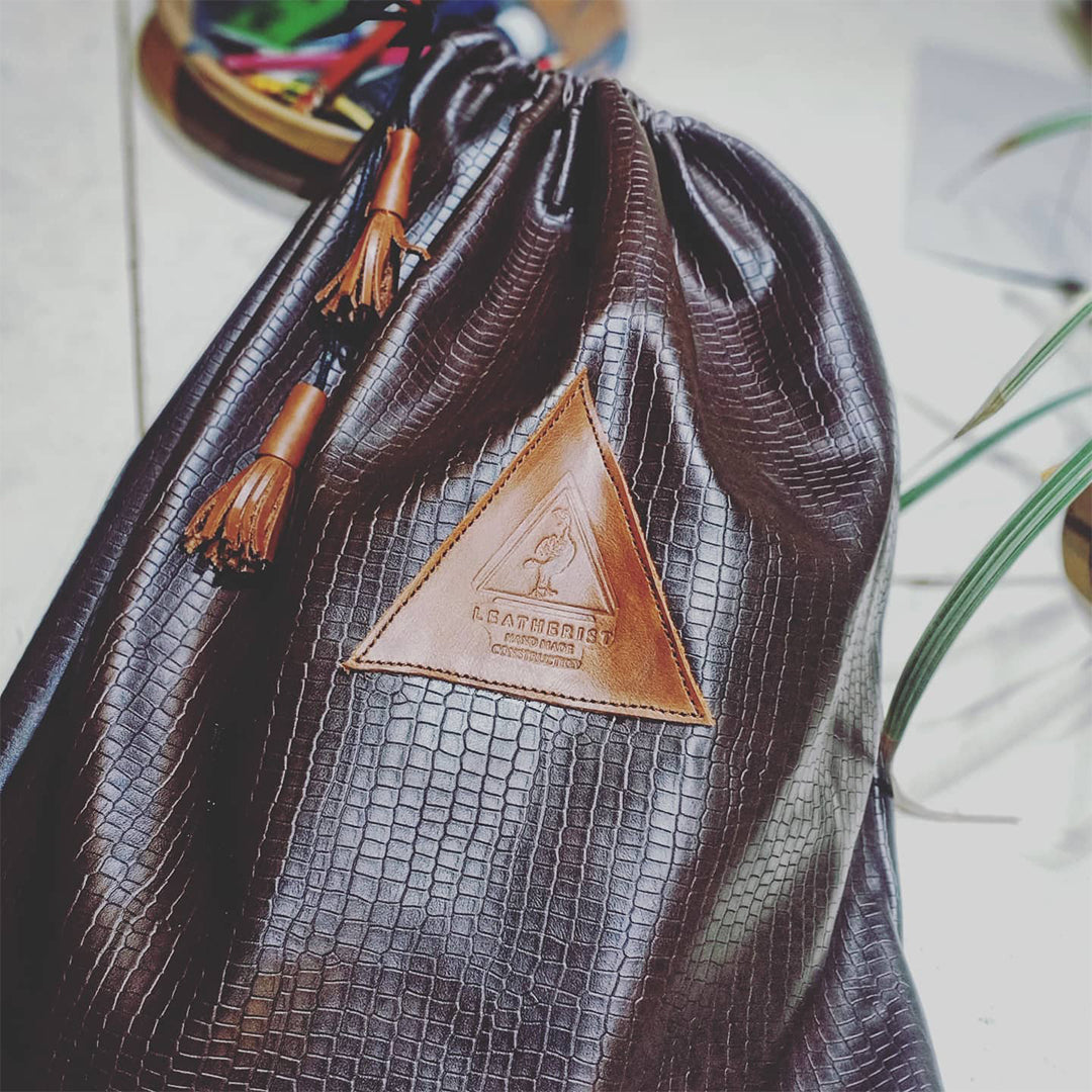 Coco Drawstring Bag - Leatherist.official