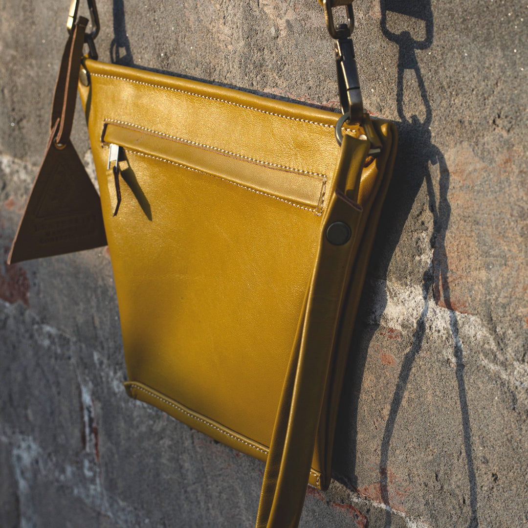 Yellow Leather Bag - Leatherist.official