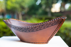 U-Shaped Leather Bowl - Leatherist.official